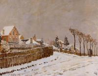 Sisley, Alfred - Snow at Louveciennes